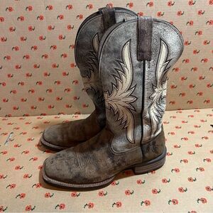 Ariat Men's Crosswire Worn Graphite Square Toe Boots Size 8D